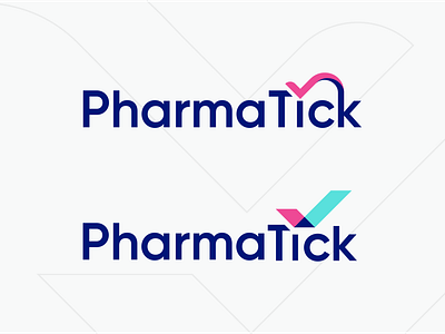 PharmaTick Logo check logo logo design pharmatick tick