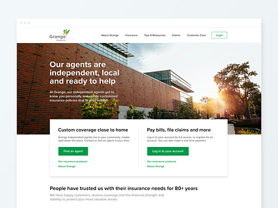 Grange Insurance homepage