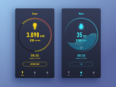 Home Monitoring Dashboard - Daily UI 021 dailyui dashboard mobile monitoring screen ui