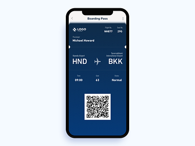 Boarding Pass - Daily UI 024 boarding pass dailyui design icon mobile screen ui