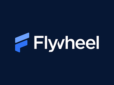 Flywheel Rebrand 2020 blue branding and identity branding design flywheel icon identity lockup logo mark modern rebrand rebranding simple typography