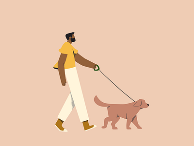 Moving Bodies 03 dog illustration walking