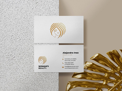 Luxury Business card with Foil and embossed effect.