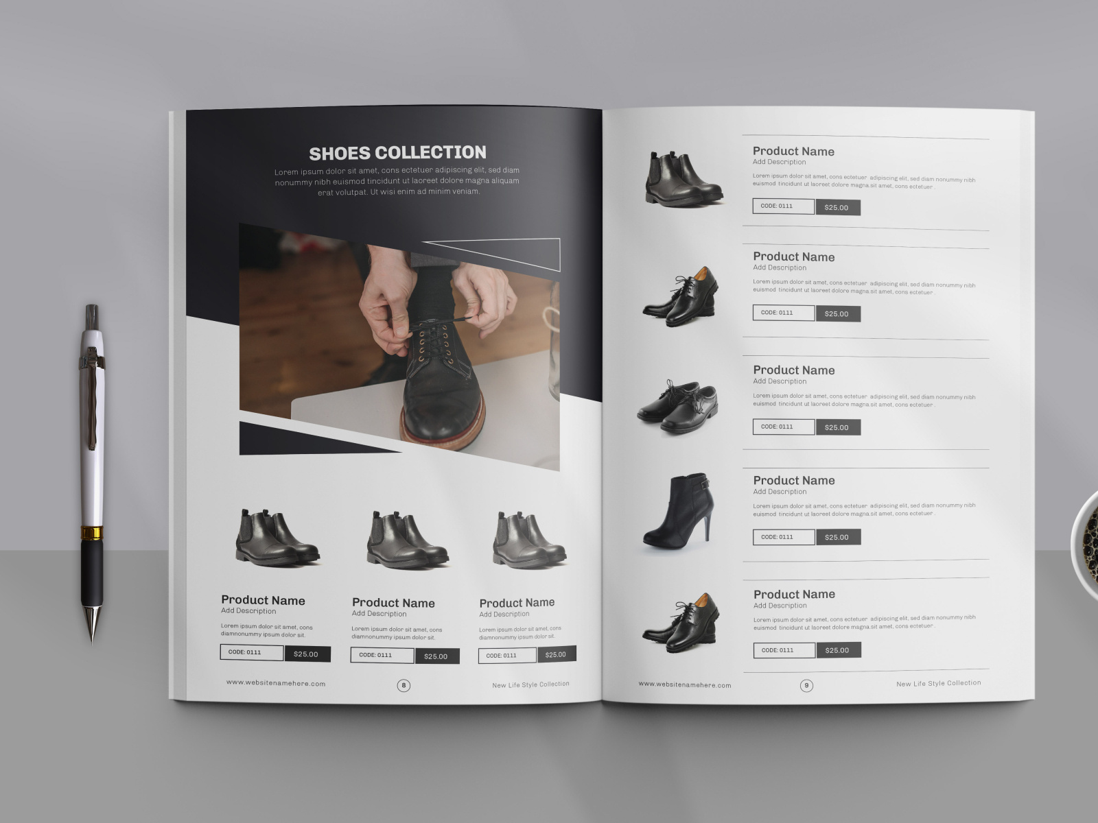 Catalog Design | Shoes Catalog | Line Sheet | Look book by Afsar ...