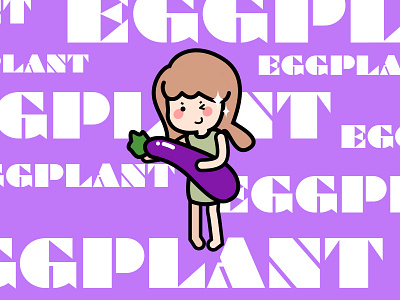 Eggplant gif loading ui
