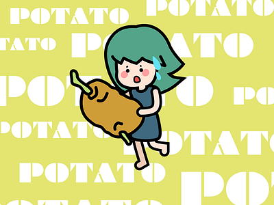 Potato gif loading ui