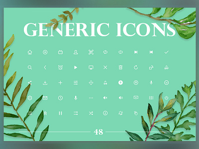 48 Generic Icons ai gif icon loading logo psd sketch ui