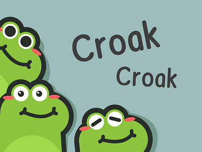 Croak android app gif girl icon ios logo ui