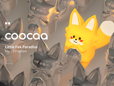 Fox 3d app fox game icon illustration logo
