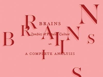 Brains book cover typography