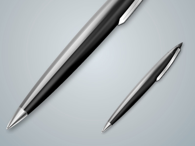 Just a pen... black illustration pen vector