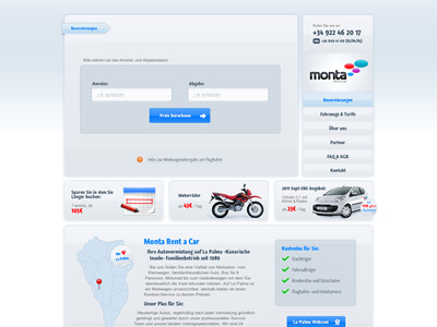 Monta Web - Finally live! bookings car cms monta rent a car rental web