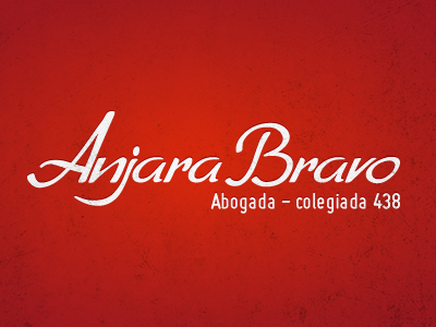 Anjara Bravo lawyer logo script