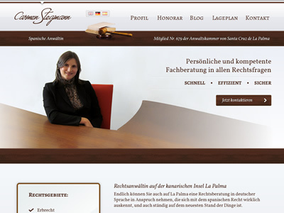 Carmen Stegmann Full brown design home lawyer web wood