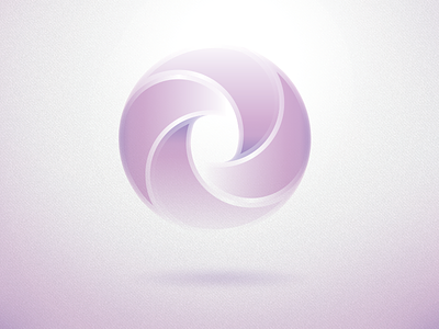 Logo/Mark circle float glow icon logo mark rotate round spin vector