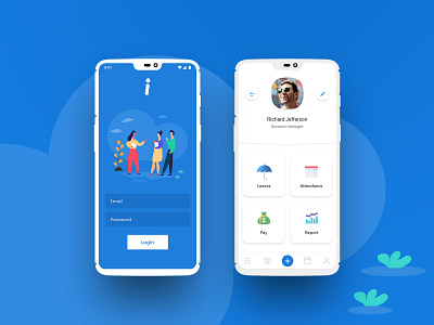 HR Platform App app ui design colourful design design app hr hrms human resources illustration iosapp leaves mobile app mobile app design payroll ui ux