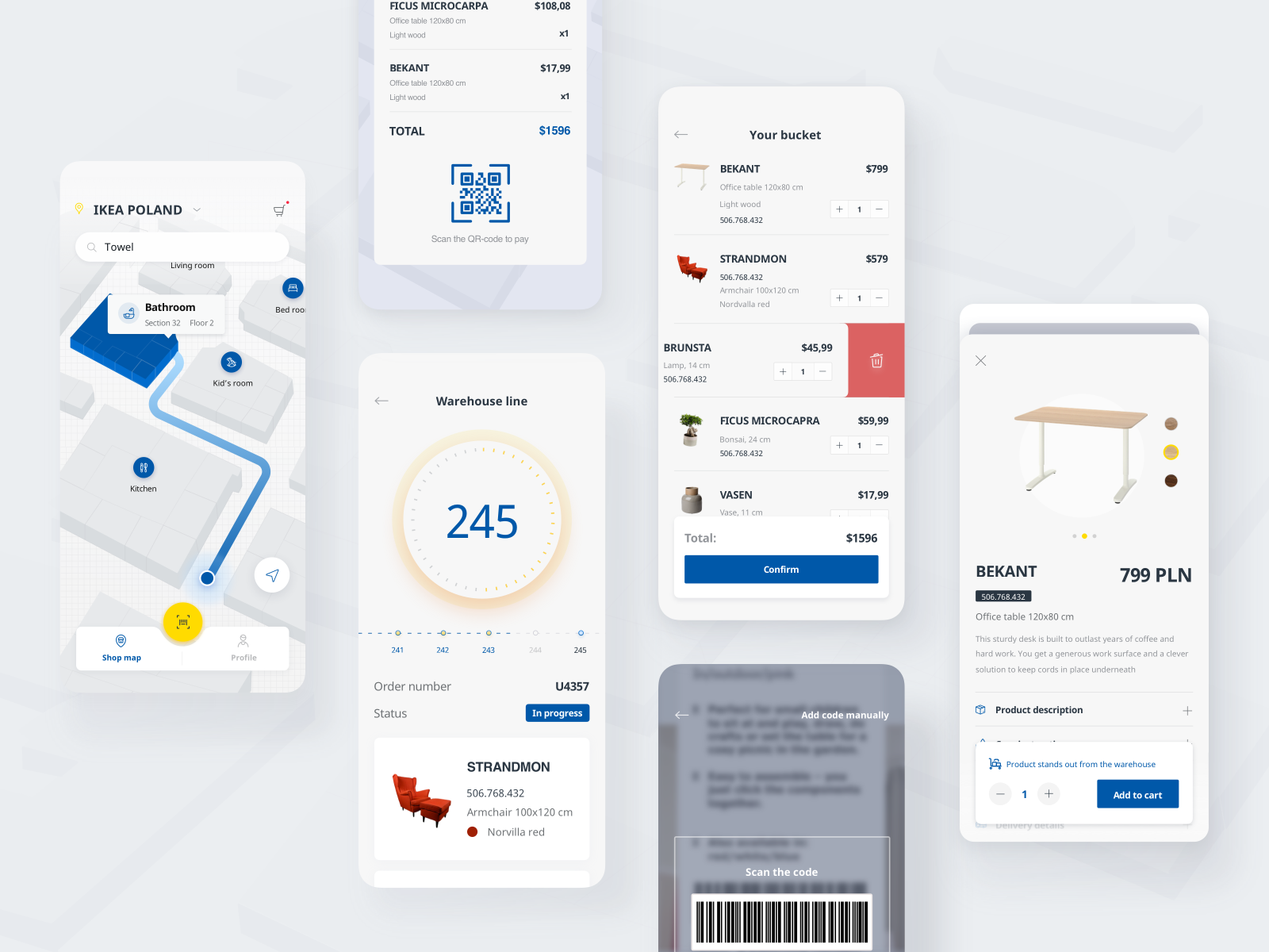 Ikea shop map app concept by Anna Truong for Fireart Studio on Dribbble