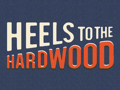 Heel to the Hardwood band heels to the hardwood ink logo offset red seattle texture type