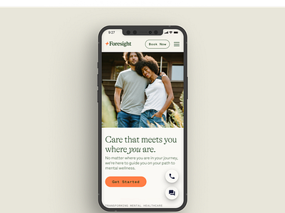 Foresight Mental Health - Homepage healthcare mobile design ui design ux design web design website design