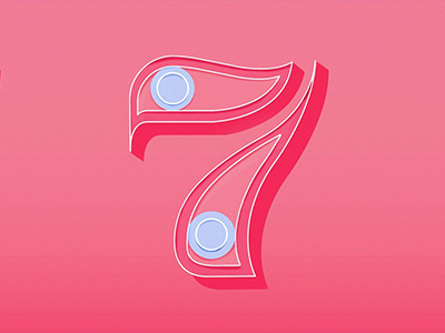 7 36days 36daysoftype 7 number typography