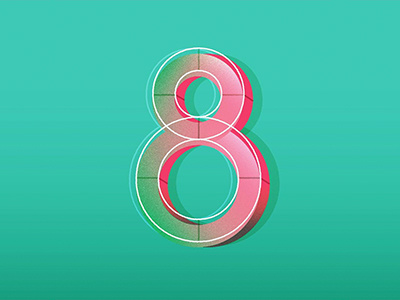 8 36days 36daysoftype 8 number typography
