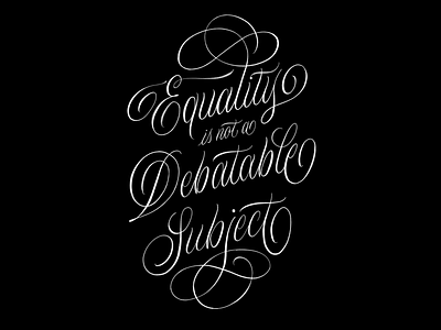 ✊🏿 Solidarity black lives matter calligraphy equality flourish goodtype hand lettering handmade illustration letters procreate script typography