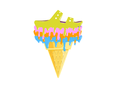 Ice Cream Crocs crocs design digital graphic design ice cream illustration print procreate shirt sticker