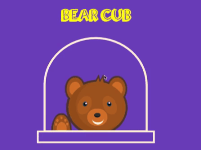 Bear Cub in CSS css html