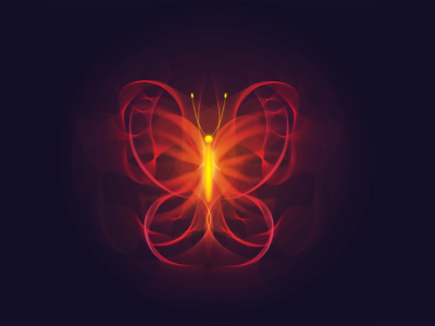 Fiery Butterfly vectorillustration adobeillustrator illustration
