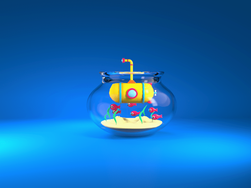 Yellow Submarine 3d 3d animation adobe animation c4d cinema4d motion graphics motion graphics design yellow submarine