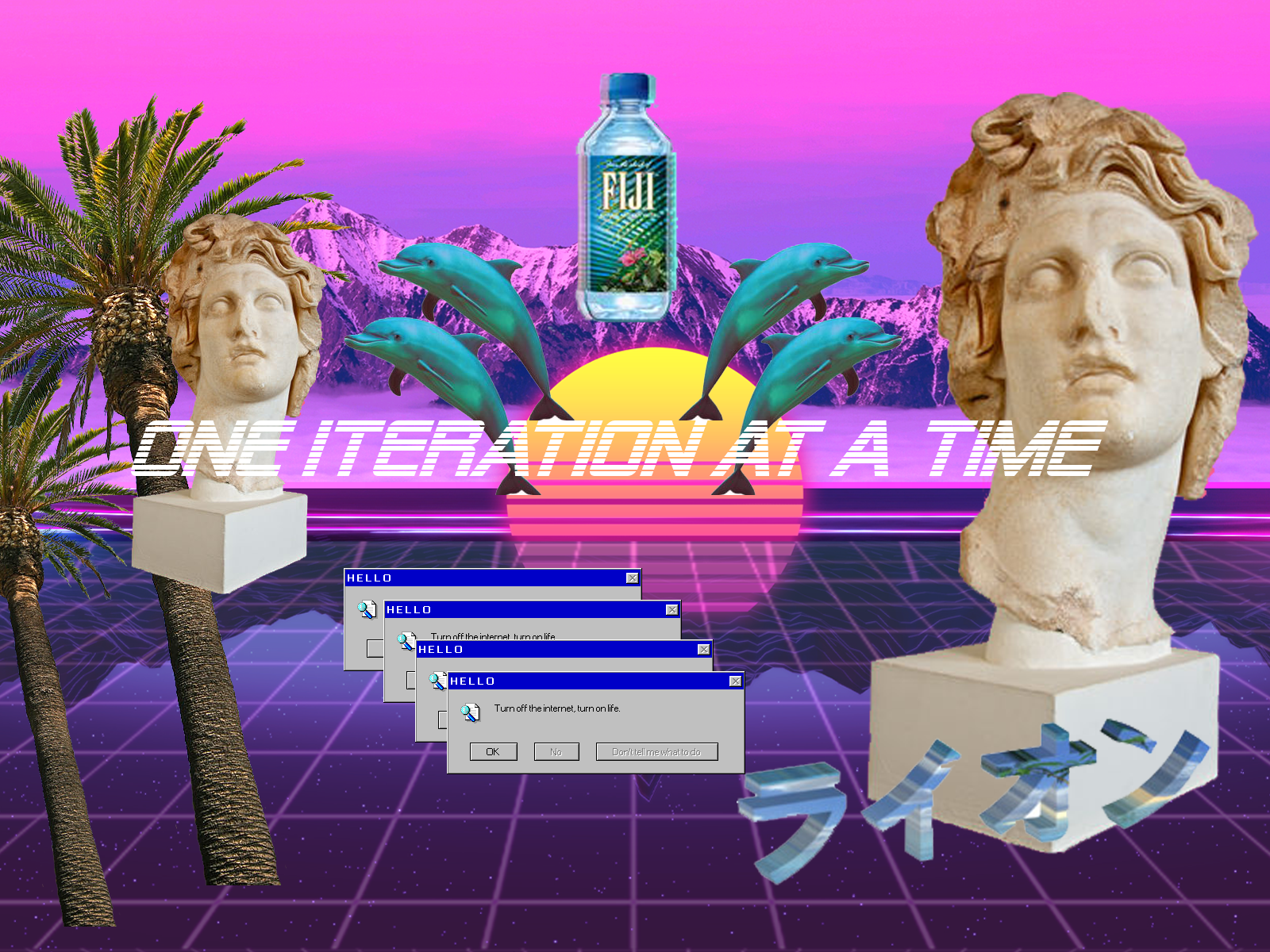 Képtalálat a következőre: "vaporwave" vaporwave wallpaper, japan aesthetic, wave