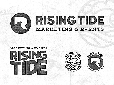 Rising Tide Concept - Final badge branding design icon illustration lettering logo logotype monogram type typography vector