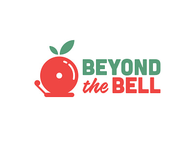 Beyond the Bell apple bell branding charity food logo school