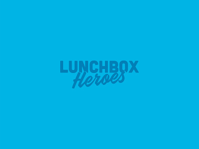 Lunchbox Heroes branding charity design food logo lunchbox type typography vector wordmark