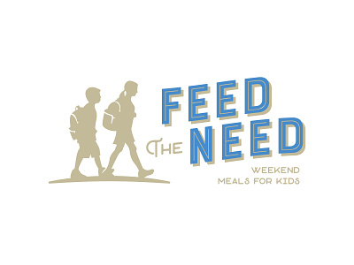 Feed the Need branding charity design illustration kids logo school type vector