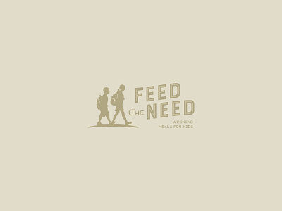 Feed the Need branding charity design event food illustration kids logo school type typography vector