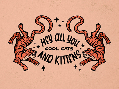 Animal people are nuts man. cat cool cat design exotic hand lettering illustration joe exotic kittens lettering lion procreate retro stars tiger tiger king type typography vintage