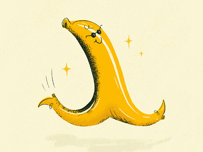 Running Banana Enamel Pin - Home