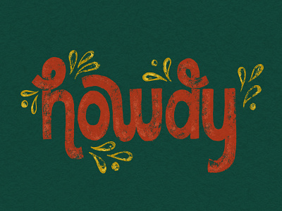 Howdy Y'all howdy illustration lettering vintage