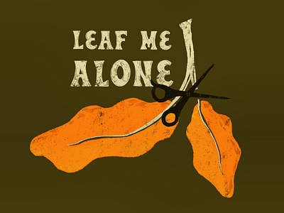 Sunday Punday No. 001 alone autumn fall leaf leaves puns scissors