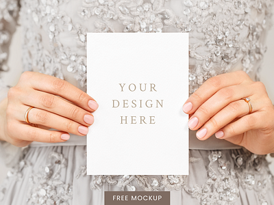 FREE Bride Holding Card Mockup 5x7 mockup card card mockup download flyer mockup free card mockup free download free mockup free psd freebie hand mockup holding invitation invitation mockup invite mockup mockup psd psd mockup stationery stationery mockup