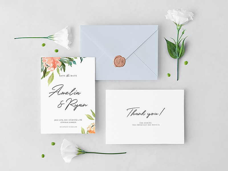 Invitation Cards & Envelope Mockup By Lena Zakharova On Dribbble