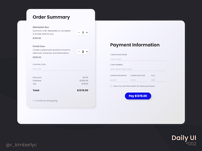 Daily UI Challenge 002 - Credit Card Checkout 002 credit card checkout credit card form daily ui dailyui dailyui 002