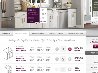 Buying Cabinets cabinet clean diagram grey kitchen measure modern ui ux website white wizard