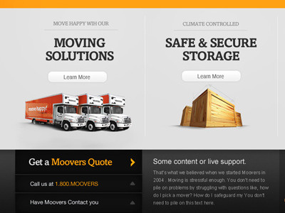 Moving & Storage 3d clean grey moving orange storage