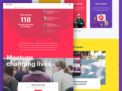 Meetup Company Pages for hire ui ux vancouver website