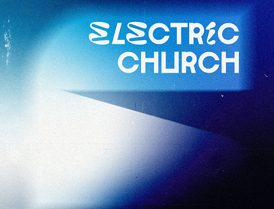 Electric church abstract art branding design graphic design illustration illustrator logo minimal typography