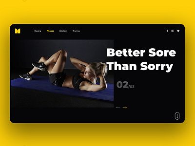 Fitness UI inspiration daily dailyui design graphic design graphics minimal typography ui uidesign uidesigner ux web website