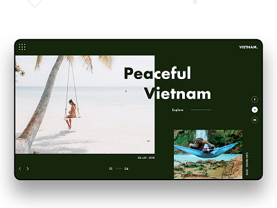 Vietnam paysage UI app daily dailyui design graphic design graphics logo minimal typography ui uidesign uidesigner ux web website