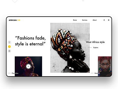 African Fashion style ui by Akodjenou Maxence on Dribbble